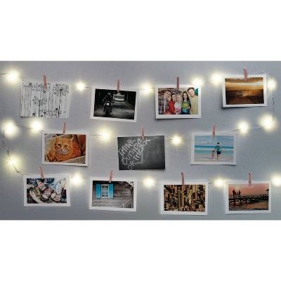 Merkury Innovations Chrome Firefly Mini Clip LED String Lights - Rose Gold | Target