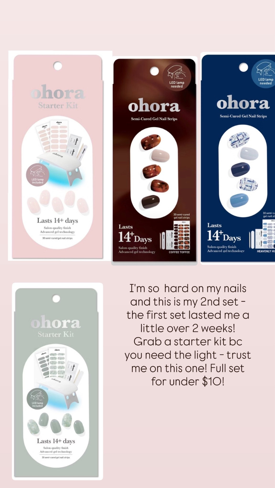 O'Hara gel nails 
Home nail kit 

#LTKGiftGuide #LTKBeauty #LTKCyberWeek