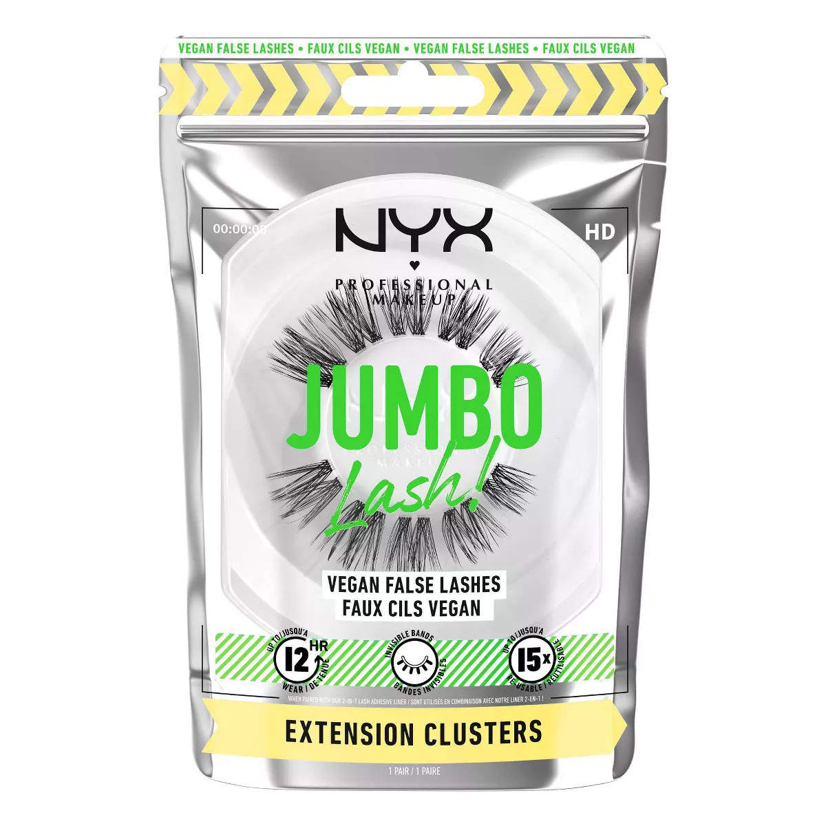 NYX Professional Makeup Jumbo Lash Vegan False Eyelashes - Extension Clusters - 1pr | Target