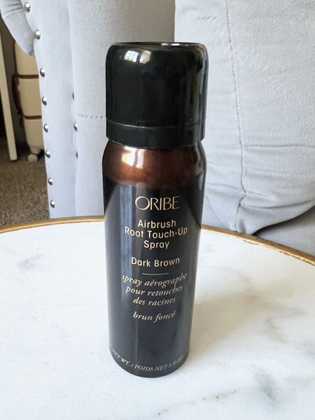 This Oribe Airbrush Root Touch-Up Spray is a lifesaver for when I am in between dying my gray roots. I get the color dark brown. It comes in various shades.
BrandiKimberlyStyle, beauty finds beauty recommendations, hair products

#LTKOver40 #LTKFindsUnder50 #LTKBeauty