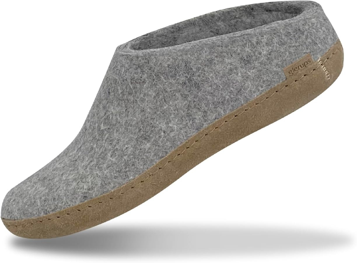 Glerups 100% quality wool mix Slipper with leather sole - Unisex Slip-on | Amazon (US)