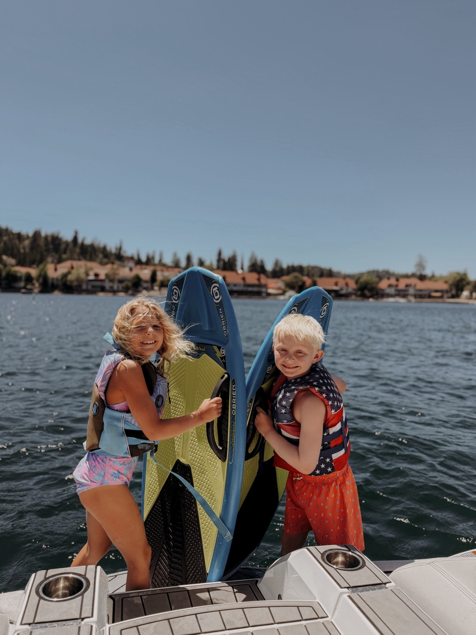 One of our favorite lake purchases this summer. 🙌🏼

If you have kids who are learning to get behind the boat, the O'Brien Freeboard V2 Multipurpose Kneeboard has been such a fun confidence builder. They can start on their stomach, kneel, stand, progress at their own pace, and it grows with them as their skills improve.

#LTKSaleAlert #LTKSeasonal