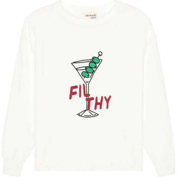 Riley Crewneck Sweater, Filthy | Maisonette