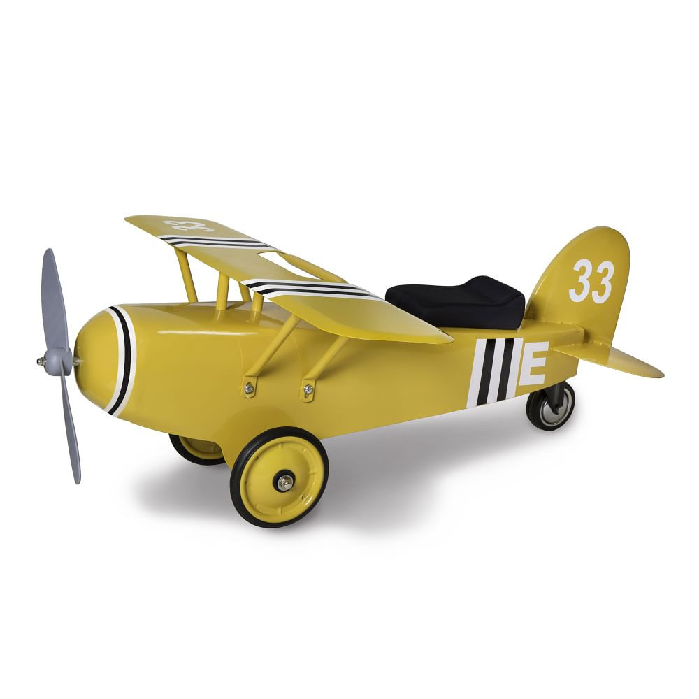 Airplane Pedal Car, Yellow | West Elm (US)
