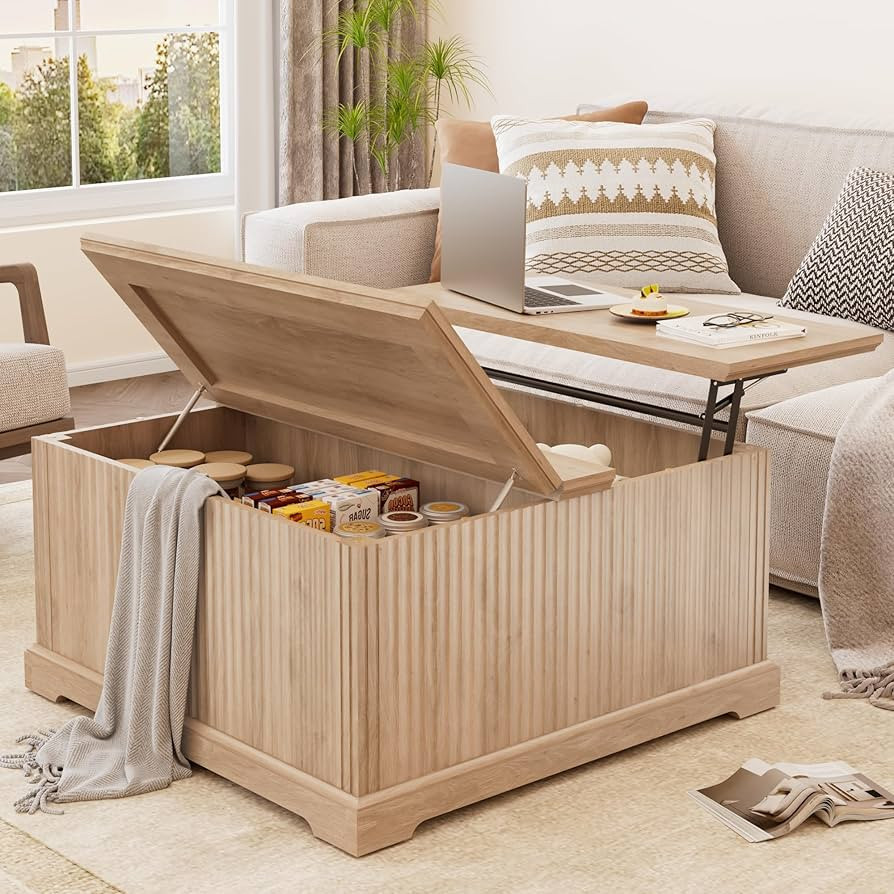 35" Large Minimalist Coffee Table with Storage for Living Room,Modern Lift Top Coffee Tables w/Hi... | Amazon (US)