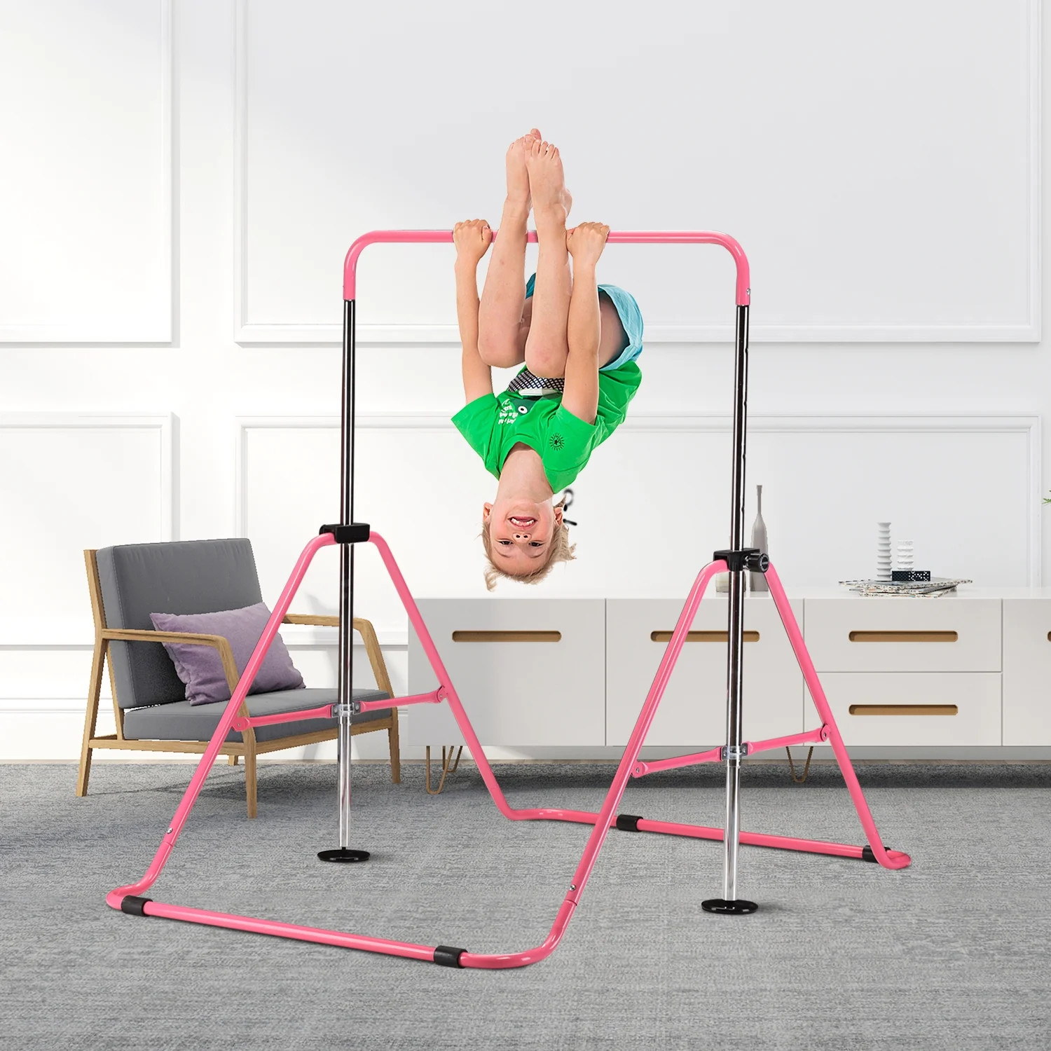 ZENOVA Gymnastics Bars for Home Exercise, Adjustable Height Gymnastic Equipment Horizontal Bar, J... | Walmart (US)