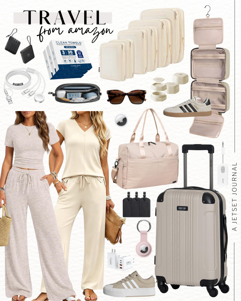 These Amazon Travel finds are jet-set crew-approved! This carry-on duffel bag from Jadyn Austin is perfect for your personal stuff, while you fit your outfits like Casly Lamiit’s two-piece set and other trip essentials in this stylish Kenneth Cole luggage. You will love these adidas sneakers, too! There are also useful organizers like the tomtoc cable organizer and BAGSMART toiletry bag. 

 #LTKSeasonal #LTKSaleAlert #LTKTravel