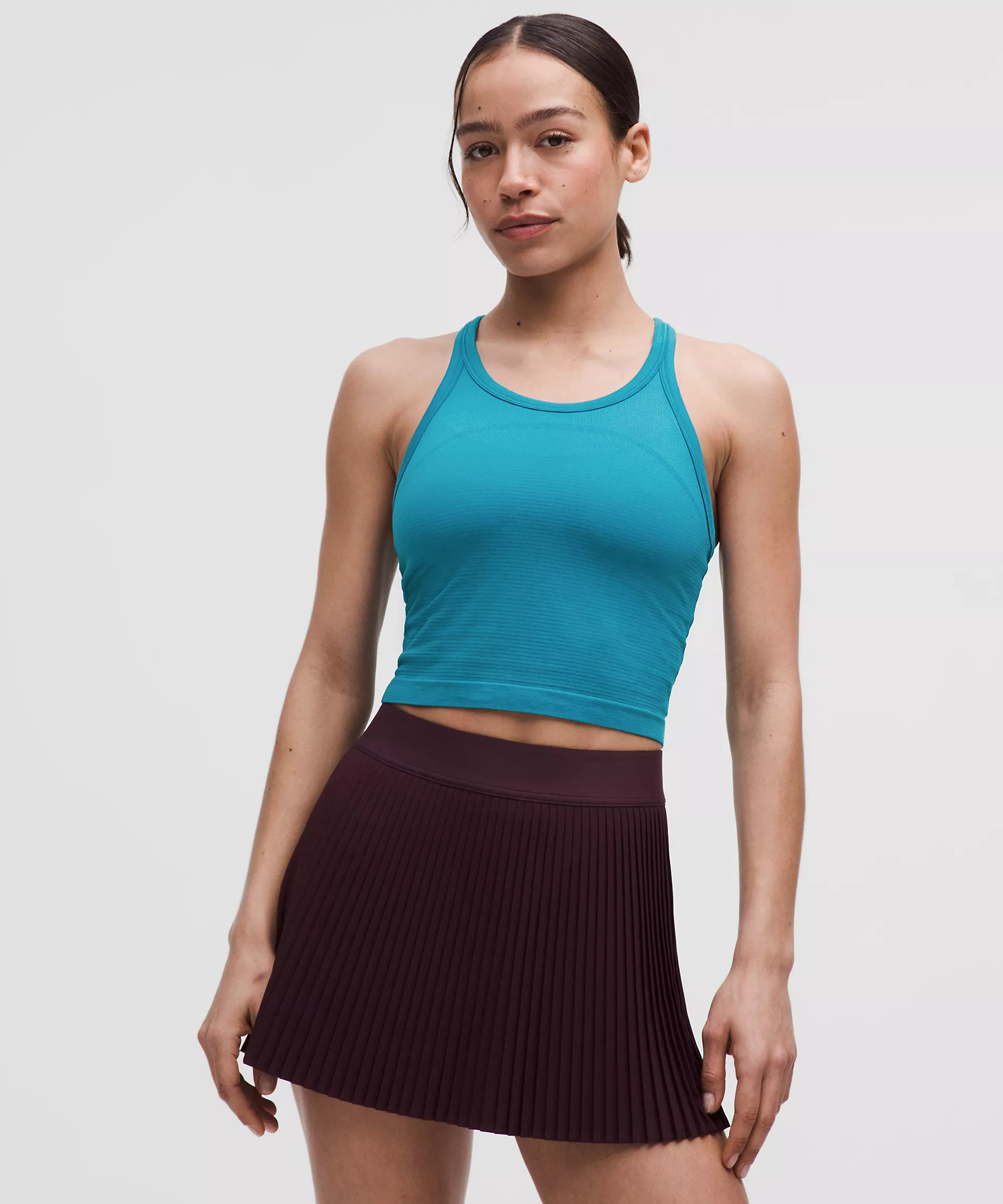 Swiftly Tech Cropped Racerback Tank Top 2.0 | Women's Sleeveless & Tank Tops | lululemon | Lululemon (US)