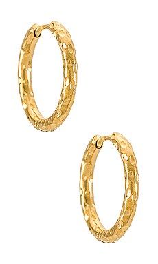 Ellie Vail Indah Hammered Hoop Earring in Gold from Revolve.com | Revolve Clothing (Global)