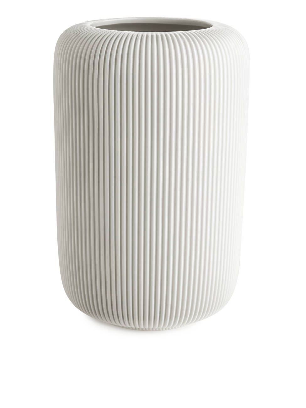 Ridge Vase 31 cm - Light Grey - Home - ARKET IT | ARKET (US&UK)