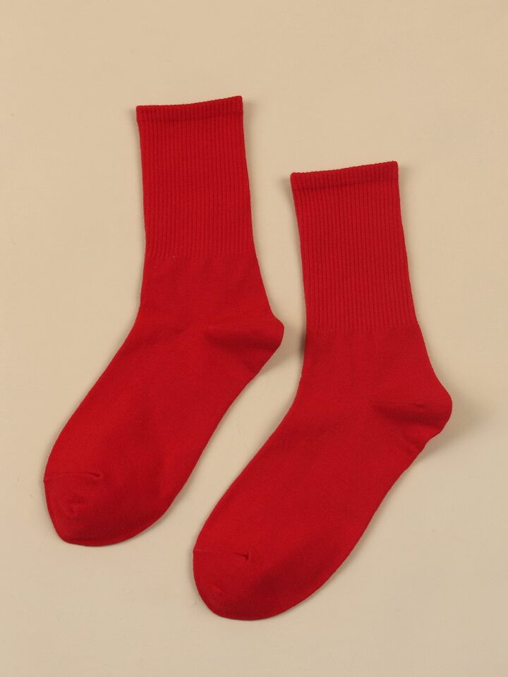 Plain Crew Socks | SHEIN