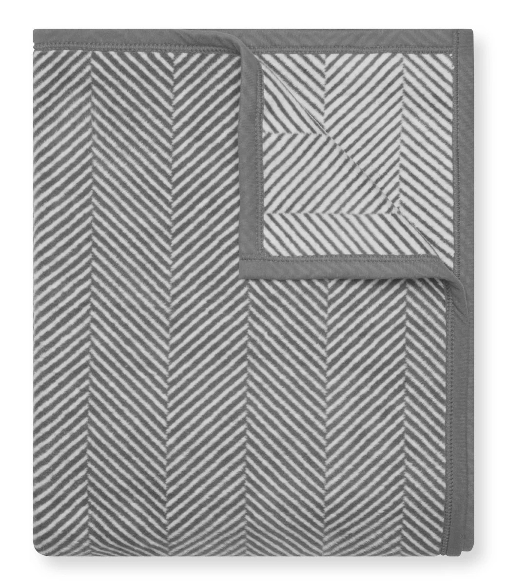 Harborview Herringbone Grey Blanket | ChappyWrap