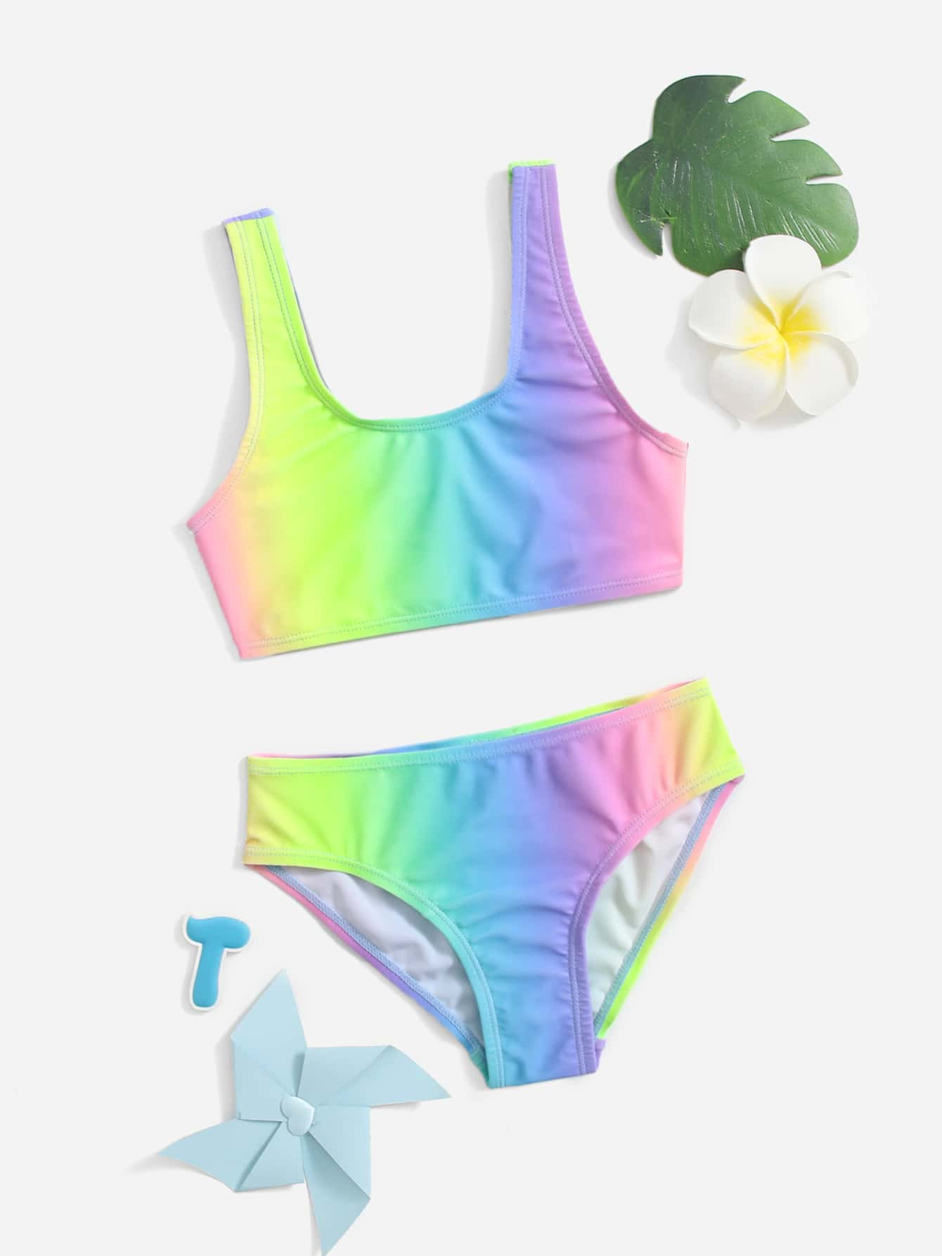 Toddler Girls Ombre Bikini Swimsuit | SHEIN