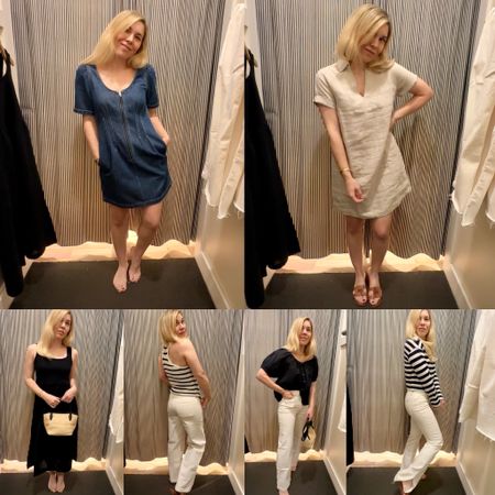 Madewell sale!
I’m an xs/25 in everything EXCEPT the denim dress is a 2 and I definitely needed the 0. I really liked it and I’m ordering it!

Dress
Jeans
Denim
White jeans

Spring Dress 
Vacation outfit
Date night outfit
Spring outfit
#Itkseasonal
#Itkover40
#Itku
#LTKFindsUnder100 #LTKSaleAlert #LTKxMadewell