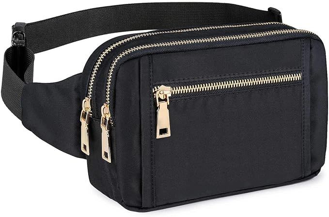 Fanny Packs for Women Men, Fashion Waist Pack Belt Bags for Teen Girls with Multi-Pockets Adjusta... | Amazon (US)
