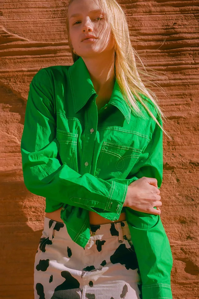 UO Toni Button-Down Shirt | Urban Outfitters (US and RoW)