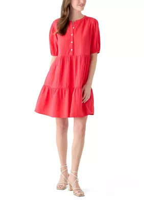 Wonderly Women's Tiered Gauze Mini Dress | Belk