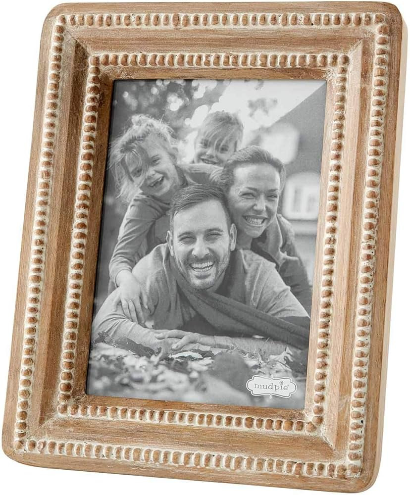 Mud Pie Beaded Reclaimed Frames (Large), brown (46900365L) | Amazon (US)