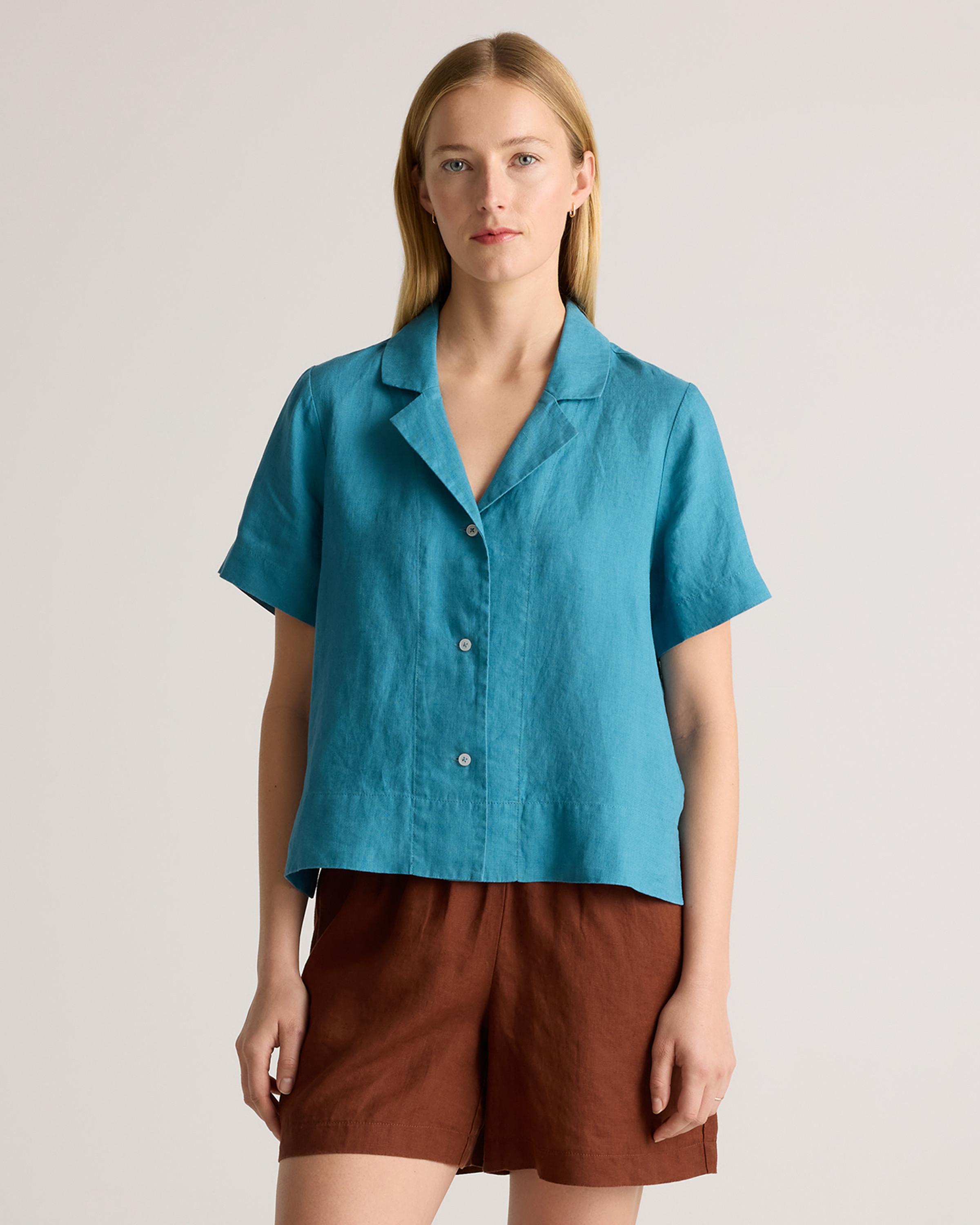 100% European Linen Short Sleeve Shirt | Quince