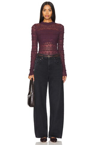 x Intimately FP Angelina Bodysuit in Wine Tasting | Revolve Clothing (Global)