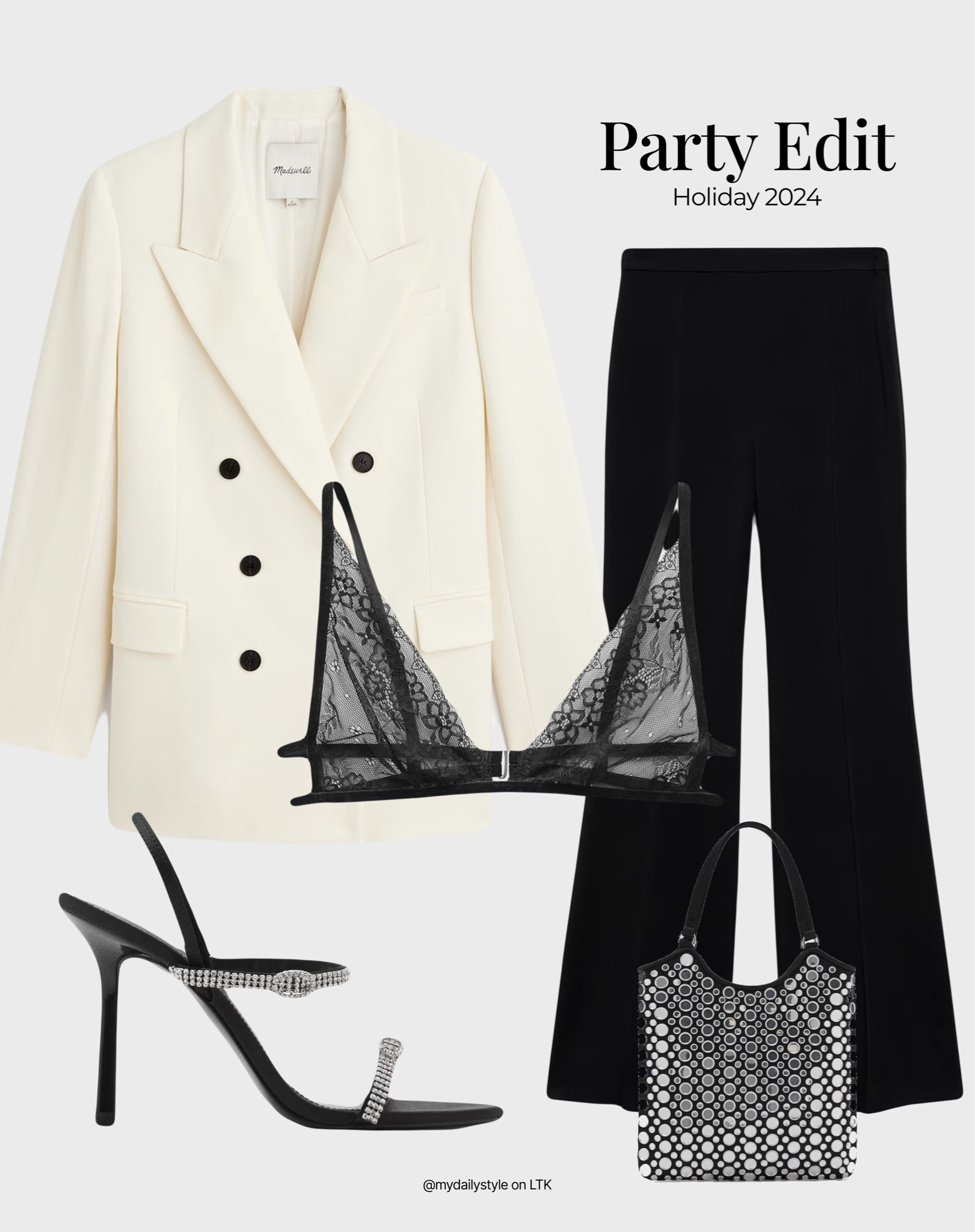 Party outfit perfect for Christmas 🖤

Check out more styling ideas in my profile. 

Tags: night look, holiday 2024, party dressing, parte wear, party look, sequin, holiday outfits, fall style, winter style, winter fit, pre-fall, autumn style, fall outfit, autumn outfit, fall fashion, autumn fashion, easy styling, simple everyday look, chic & basic outfit, Parisian look, casual outfit, capsule wardrobe, office look, brunch style, high street. 

#LTKstyletip #LTKworkwear #LTKpartywear