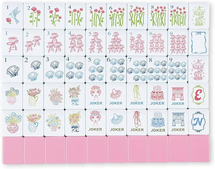 Arrowbash 160 Pcs Mini Mahjong Tiles Set 1.2 Inch Tiles American Mahjong Game with 8 Different Pa... | Amazon (US)
