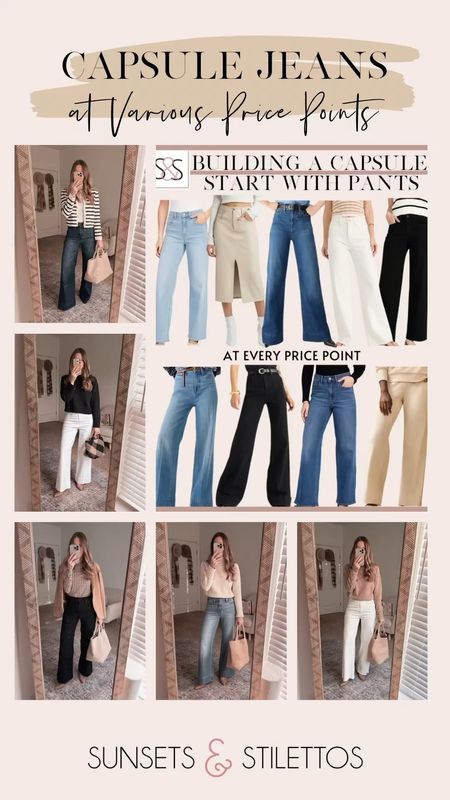 All of my favorite capsule denim jeans. I’ve had these for years. All at different price points. All wash well. Sizing for each is attached to each item below.  

#LTKstyletip #LTKSeasonal #LTKSpringSale