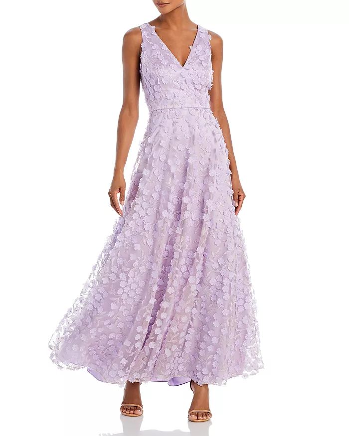 3D Flower V Neck Gown | Bloomingdale's (US)