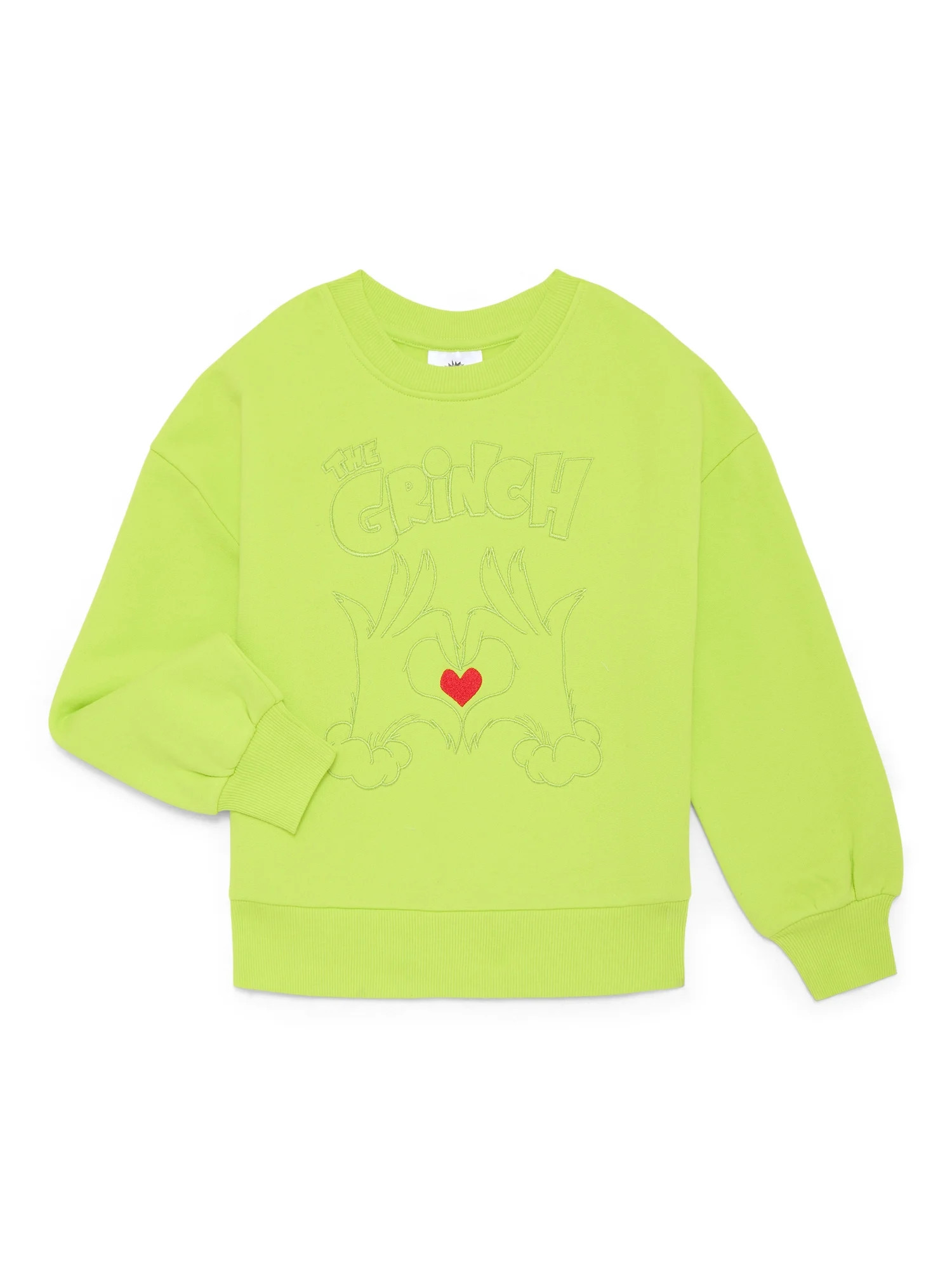 Dr. Seuss Grinch Girls Graphic Fleece Sweatshirt, Sizes 4-16 | Walmart (US)