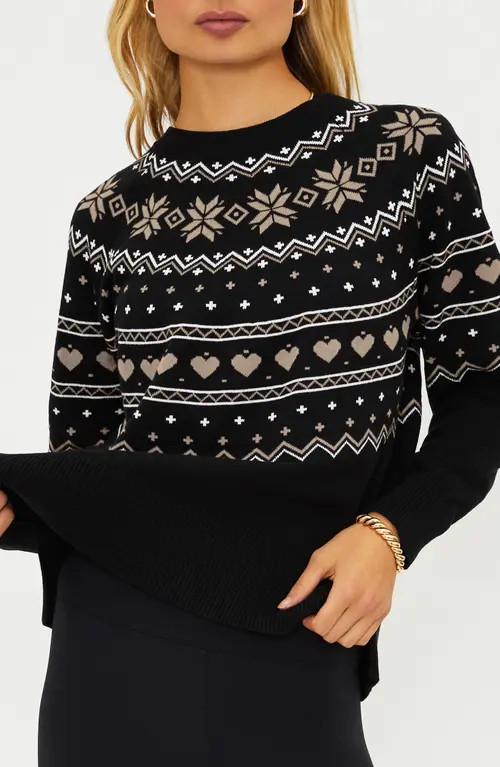 Beach Riot Elizabeth Sweater in Mystic Fairisle at Nordstrom, Size Small | Nordstrom