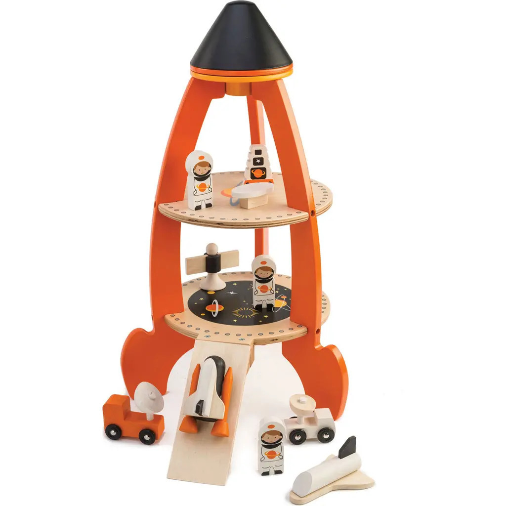 Tender Leaf Toys Cosmic Rocket Playset in Orange at Nordstrom | Nordstrom