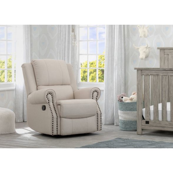 Delta Children Dylan Nursery Recliner Glider Swivel Chair | Target