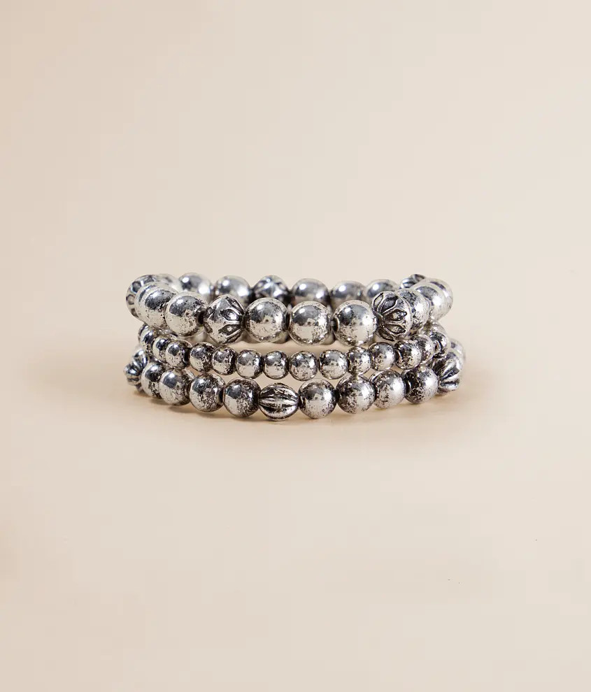 3 Pack Beaded Bracelet Set | Buckle