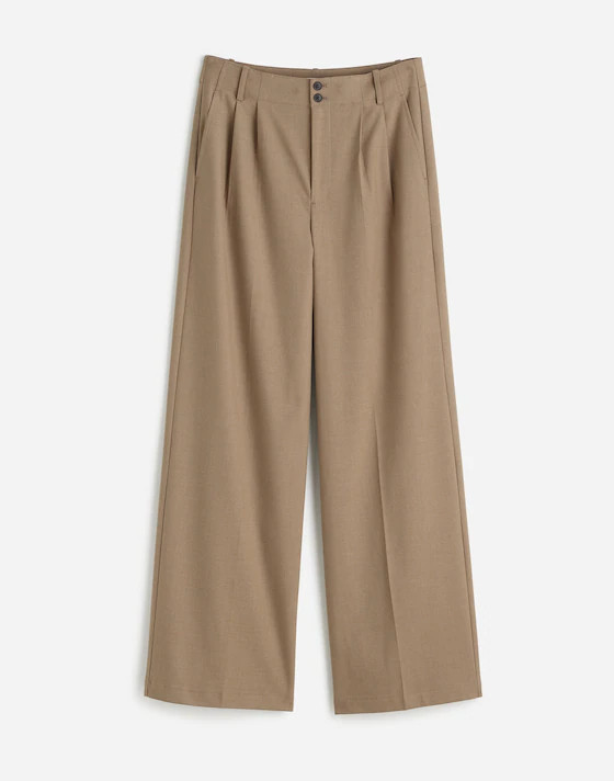 The Harlow Wide-Leg Trouser in Brushed Twill | Madewell