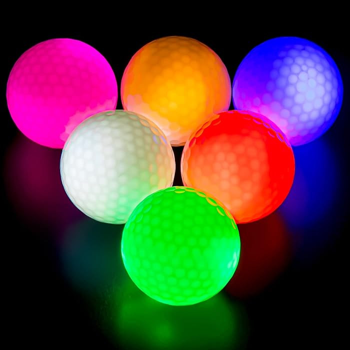THIODOON Glow in The Dark Golf Balls Light up Night Led Golf Balls Gift Sets for Men Kids Women | Amazon (US)