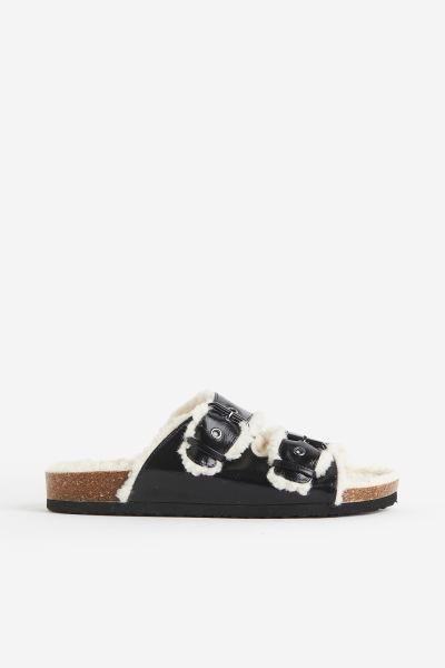 Teddy Fleece-lined Slippers | H&M (US + CA)