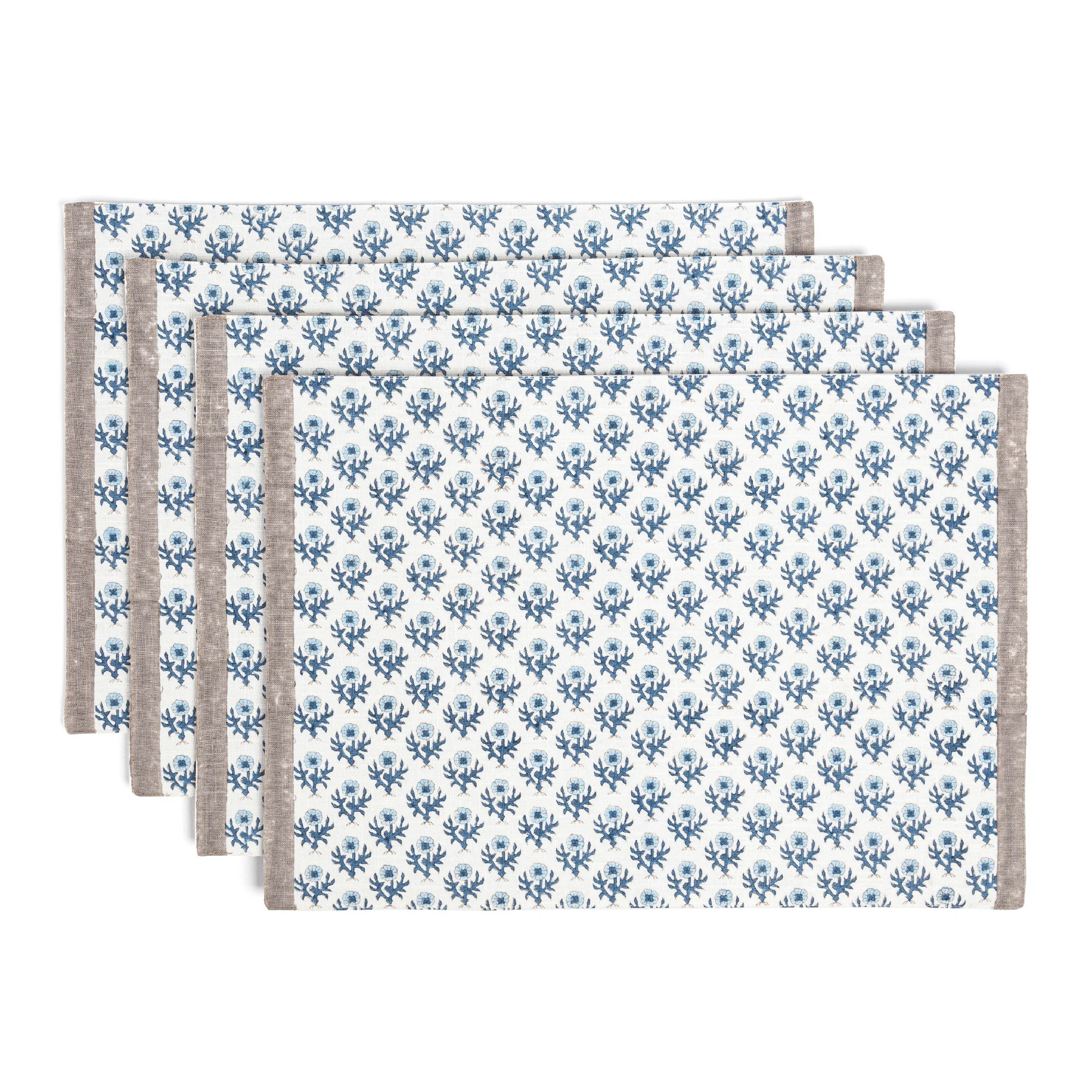 over&back Hand-Blocked Placemats, Set of 4 | Wayfair North America