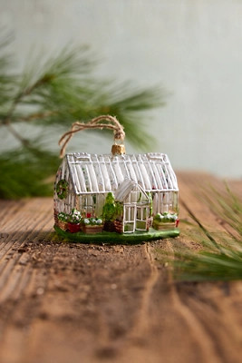 Greenhouse Glass Ornament | Terrain