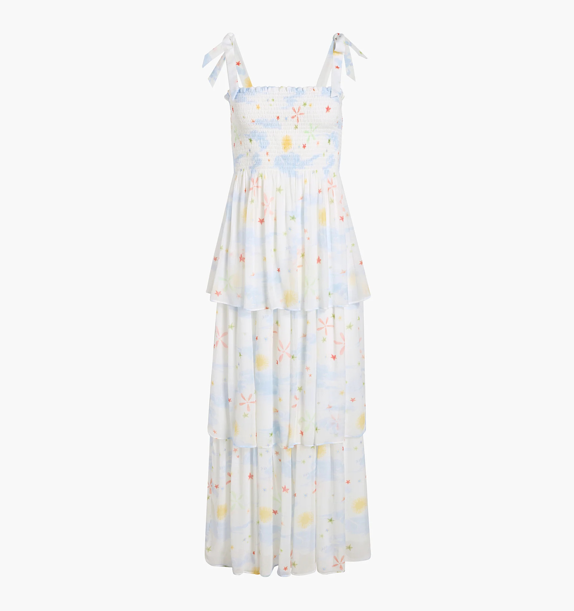 The Elise Nap Dress - Celestial Floral Georgette | Hill House Home