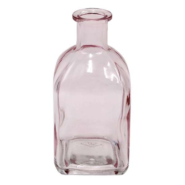 Pink Glass Bud Vase, 5", sold by At Home | At Home