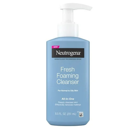 Neutrogena Fresh Foaming Facial Cleanser & Makeup Remover, 8.5 fl. oz | Walmart (US)