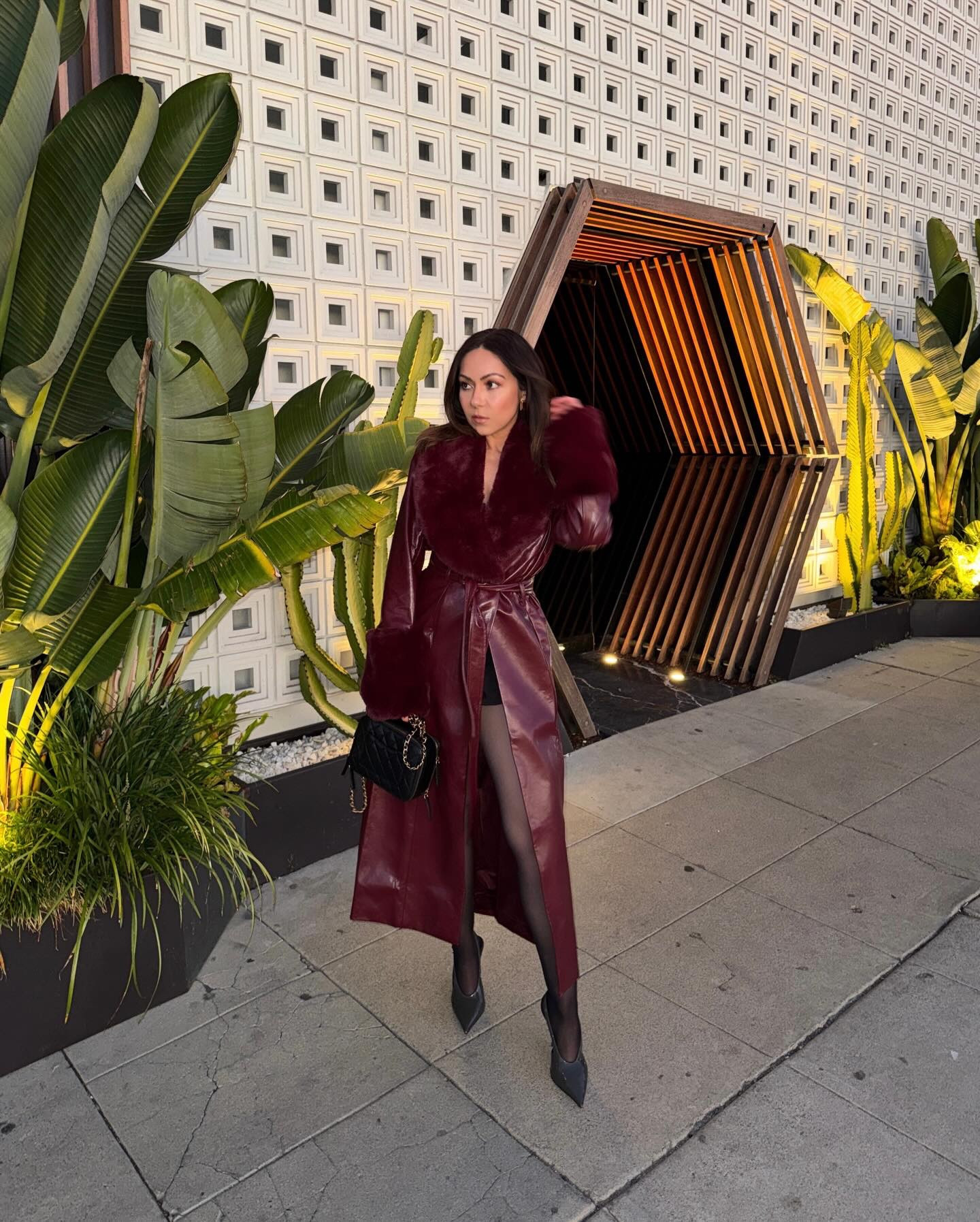 Style inspo: Secret assassin for the weekend 🍒🖤🧧 wearing meshki Bec
Faux Leather Trench Coat With Faux Fur - Cherry Red, Chanel bag, Zara pumps 

#LTKValentine #LTKootd #LTKPetite