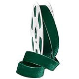 Morex Ribbon, Nylon, 7/8 inch by 11 Yards, Emerald, Item 01225/10-456 Nylvalour Velvet Ribbon, 7/8"  | Amazon (US)