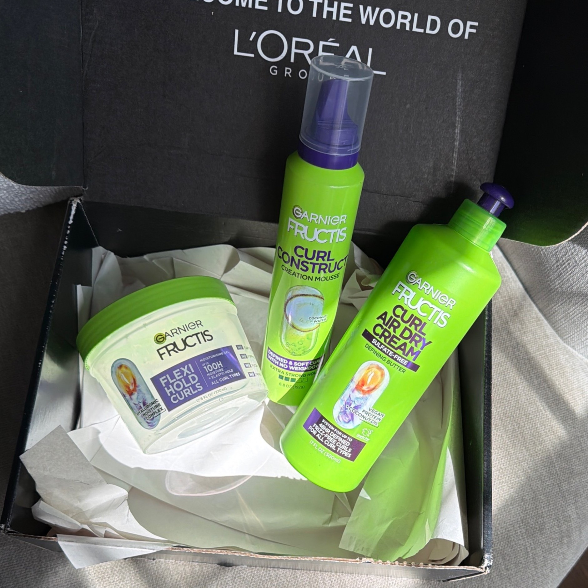Giving effortless curly glam
