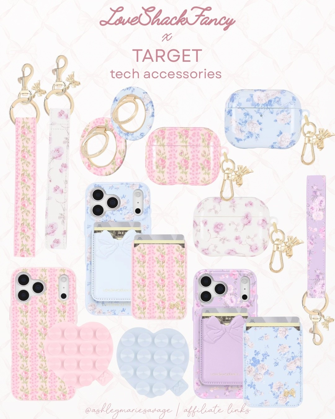 LoveShackFancy x Target!!! ✨ Tech Accessories!! 📱🩷🫶🏻

#LTKSeasonal #LTKHome #LTKBeauty