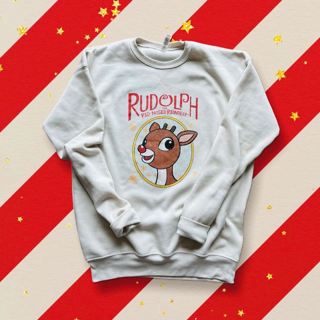 Rudolph The Red Nosed Reindeer Christmas Sweatshirt, Rudolph Christmas Sweater, Christmas Movie | Etsy (US)