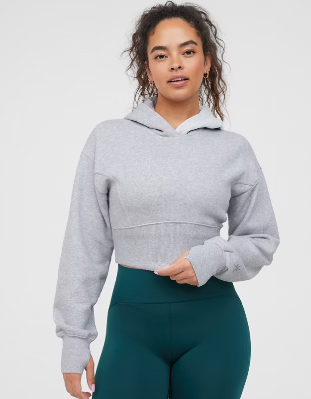 OFFLINE By Aerie Throw-Back Cropped Sweatshirt | Aerie