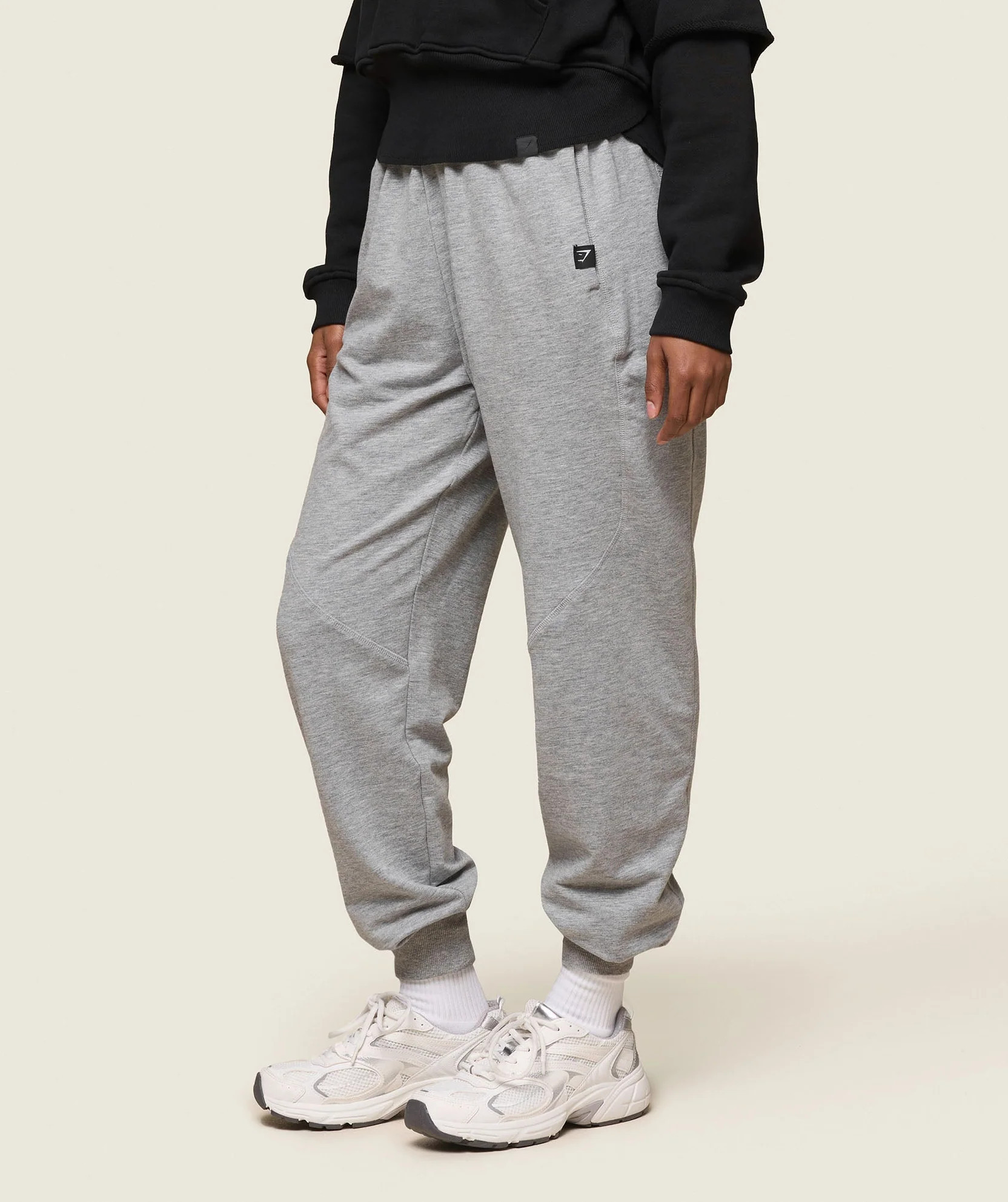 Gymshark GS x Leana Deeb Training Joggers - Light Grey Marl | Gymshark US