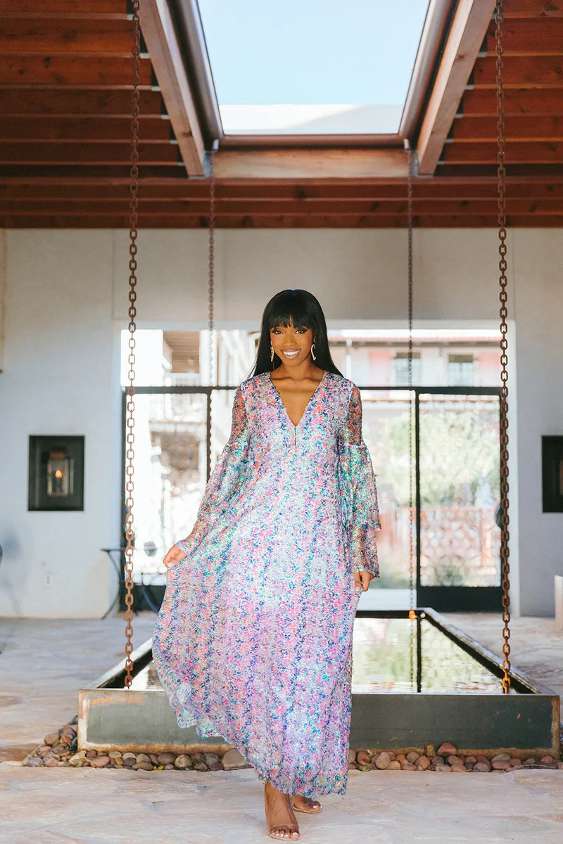 BuddyLove | Colette Long Sleeve Maxi Dress | Flash | BuddyLove