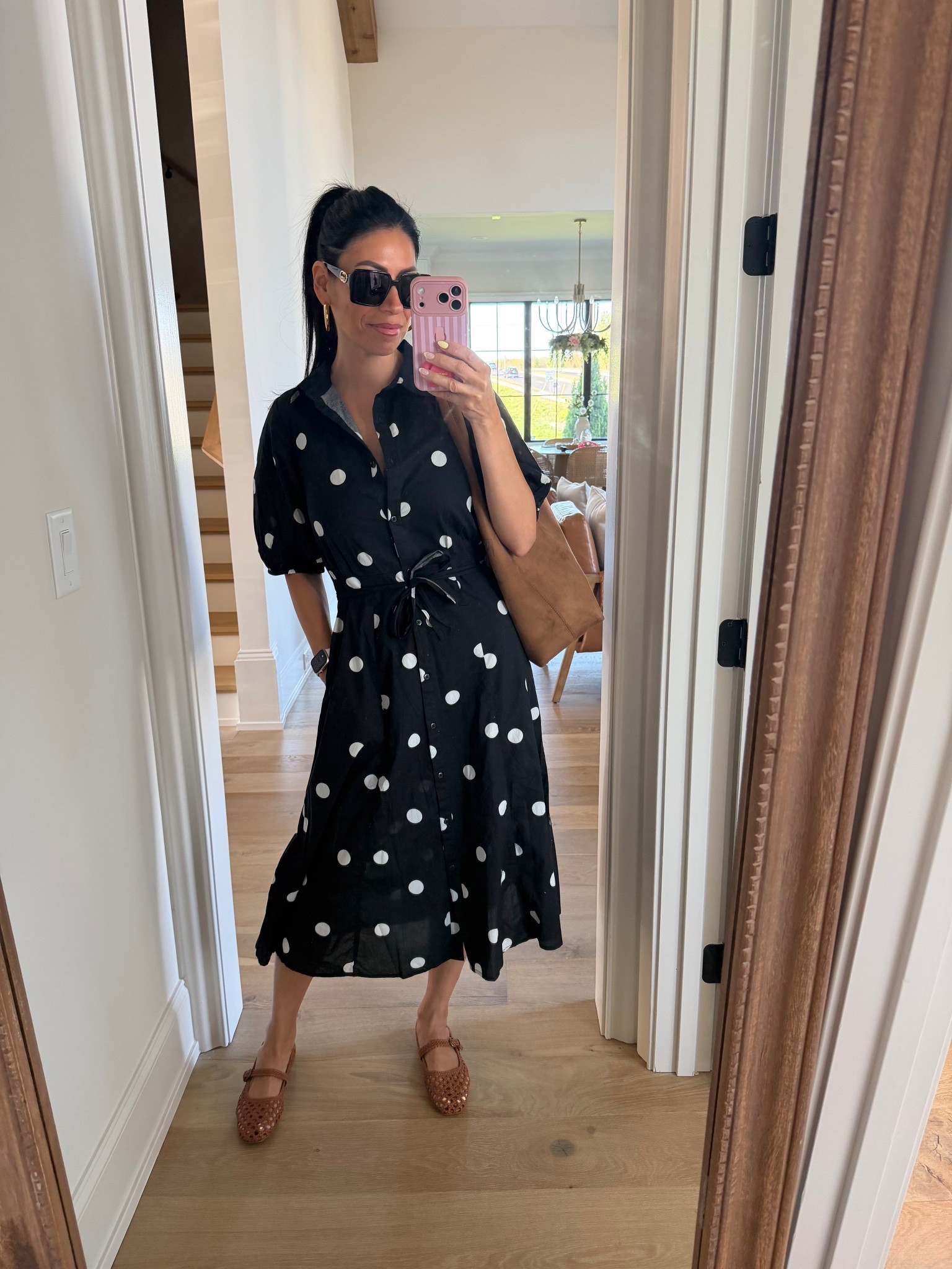 Church outfit for today…I’m obsessed with polka dots! This dress is light and one of those button down midi dresses that can be worn for so mah occasions 

#LTKSeasonal #LTKgrwm #LTKmomlife